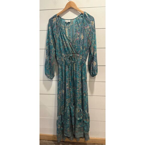 Anthropologie Dresses & Skirts - Anthropologie Boemo Tiered Ruffle Paisley Maxi Dress Large